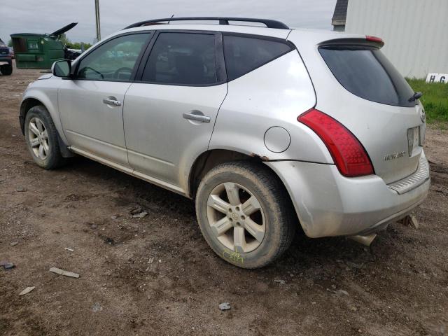 JN8AZ08WX6W551212 - 2006 NISSAN MURANO SL SILVER photo 2