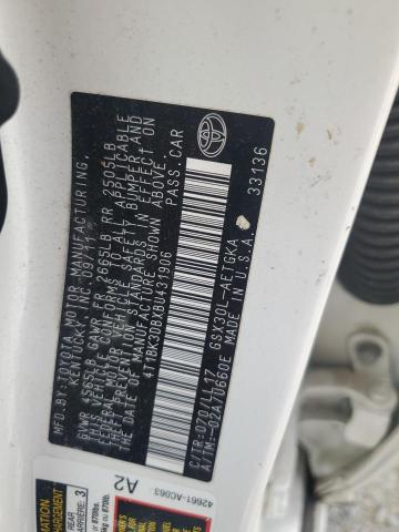 4T1BK3DBXBU431906 - 2011 TOYOTA AVALON BASE WHITE photo 12