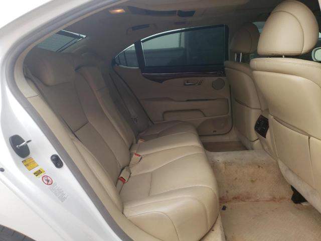 JTHDU46F985002349 - 2008 LEXUS LS 600HL WHITE photo 10