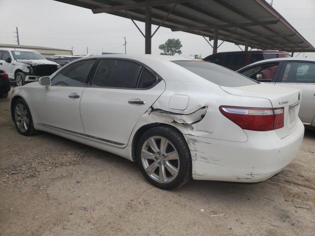 JTHDU46F985002349 - 2008 LEXUS LS 600HL WHITE photo 2