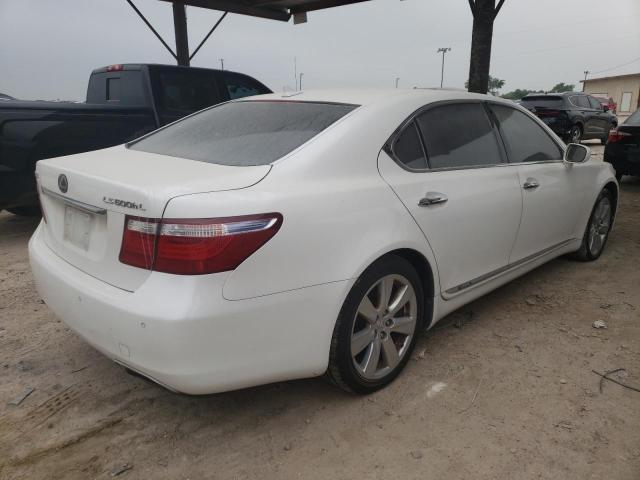 JTHDU46F985002349 - 2008 LEXUS LS 600HL WHITE photo 3