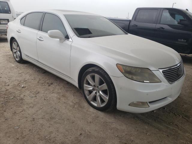 JTHDU46F985002349 - 2008 LEXUS LS 600HL WHITE photo 4