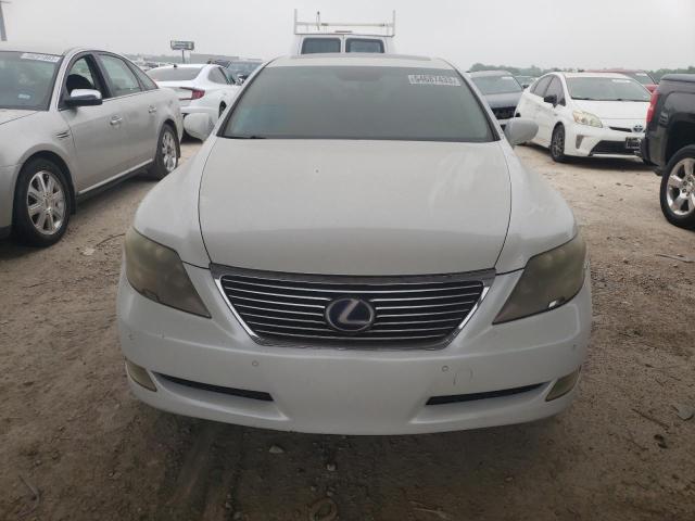 JTHDU46F985002349 - 2008 LEXUS LS 600HL WHITE photo 5