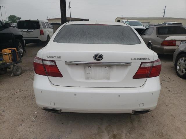 JTHDU46F985002349 - 2008 LEXUS LS 600HL WHITE photo 6