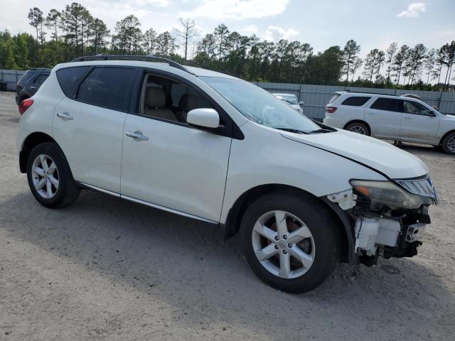 JN8AZ18U99W001153 - 2009 NISSAN MURANO S WHITE photo 4