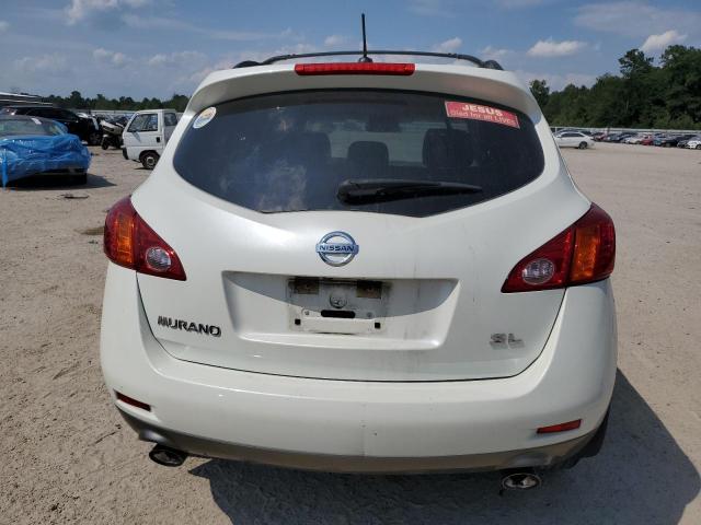 JN8AZ18U99W001153 - 2009 NISSAN MURANO S WHITE photo 6