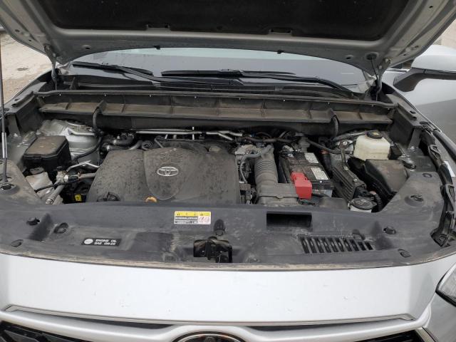 5TDHZRBH8MS535368 - 2021 TOYOTA HIGHLANDER XLE GRAY photo 12