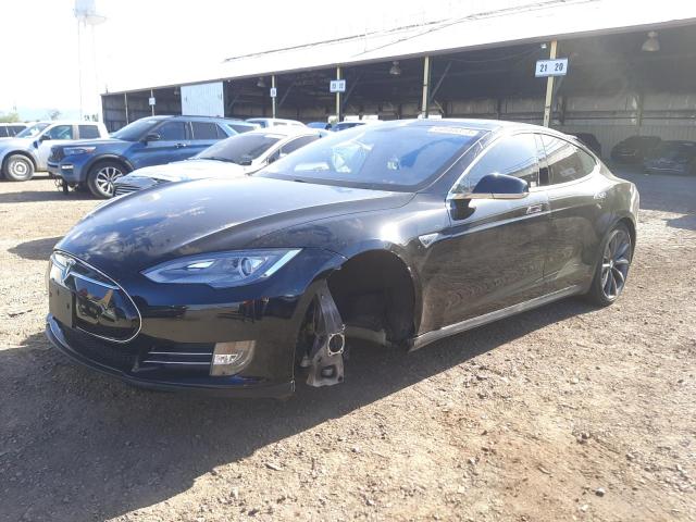 5YJSA1CP4DFP13897 - 2013 TESLA MODEL S Սև լուսանկար 1