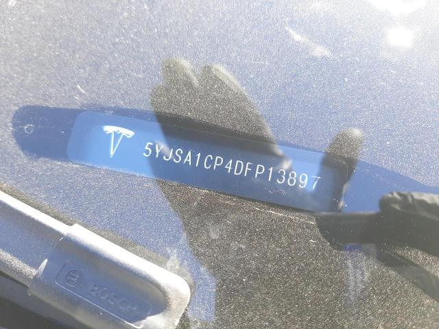 5YJSA1CP4DFP13897 - 2013 TESLA MODEL S Սև լուսանկար 12