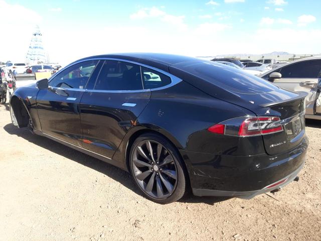 5YJSA1CP4DFP13897 - 2013 TESLA MODEL S Սև լուսանկար 2