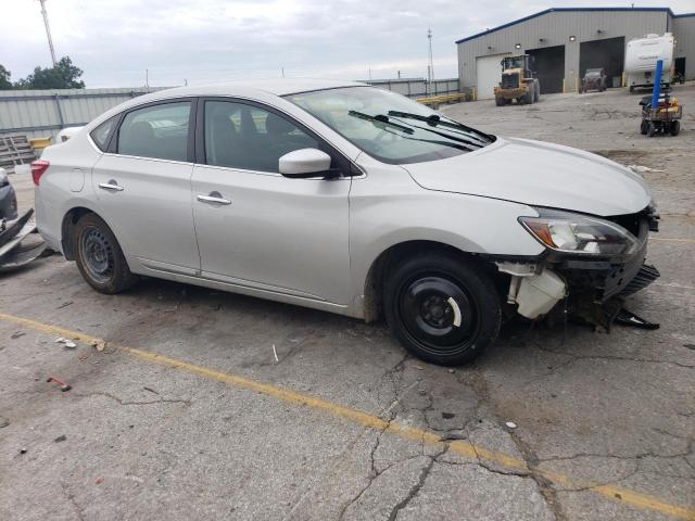 3N1AB7APXJY346182 - 2018 NISSAN SENTRA S SILVER photo 4