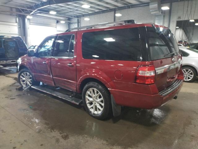 1FMJK2AT7FEF18018 - 2015 FORD EXPEDITION EL LIMITED RED photo 2