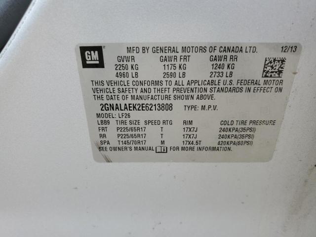 2GNALAEK2E6213808 - 2014 CHEVROLET EQUINOX LS SILVER photo 12