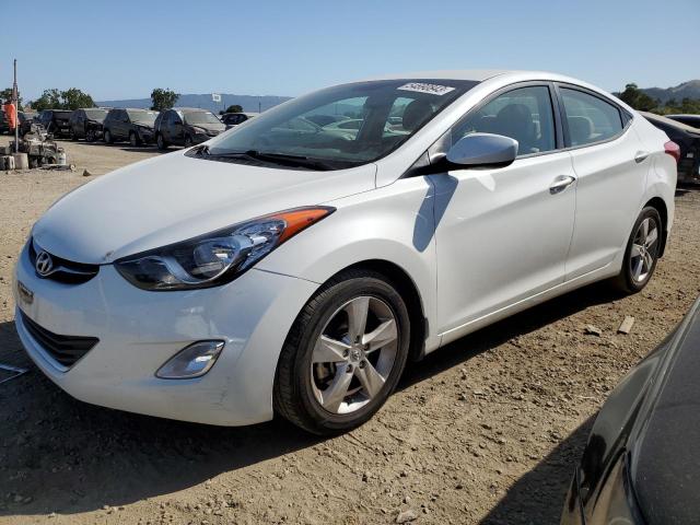 5NPDH4AEXDH277162 - 2013 HYUNDAI ELANTRA GLS WHITE photo 1