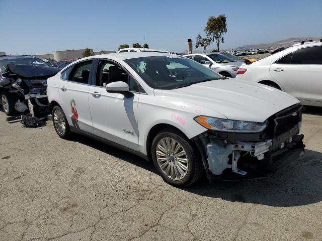 3FA6P0UU3ER337908 - 2014 FORD FUSION S HYBRID WHITE photo 4