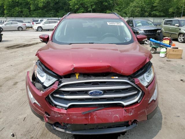 MAJ6P1UL3JC160587 - 2018 FORD ECOSPORT SE Czerwony zdjęcie 5