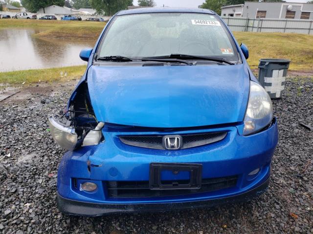 JHMGD37667S053779 - 2007 HONDA FIT S 蓝色 照片 5
