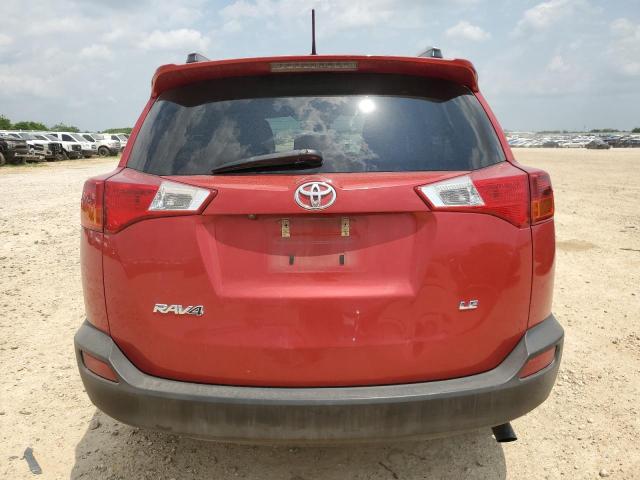 JTMZFREV4D5007301 - 2013 TOYOTA RAV4 LE RED photo 6