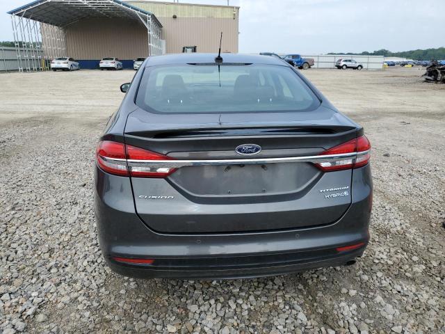 3FA6P0RU9HR187946 - 2017 FORD FUSION TITANIUM HEV CHARCOAL photo 6