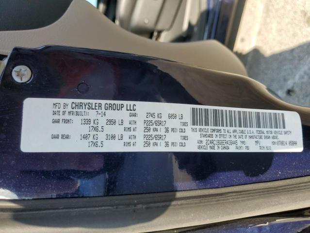 2C4RC1BG8ER436445 - 2014 CHRYSLER TOWN & COU TOURING 蓝色 照片 13