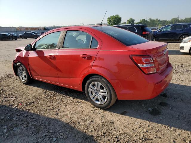 1G1JB5SHXH4149687 - 2017 CHEVROLET SONIC LS RED photo 2