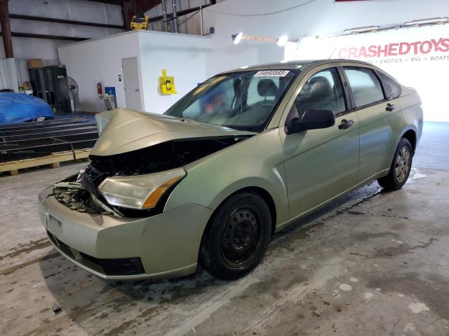 1FAHP34N68W282052 - 2008 FORD FOCUS S/SE GREEN photo 1