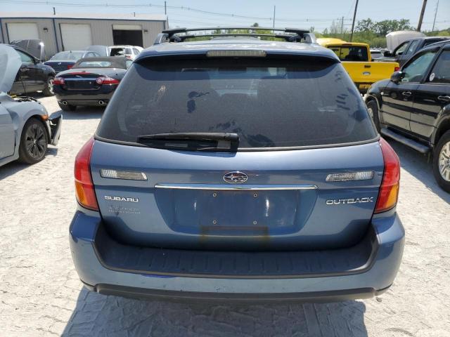 4S4BP61C877346018 - 2007 SUBARU LEGACY OUTBACK 2.5I BLUE photo 6