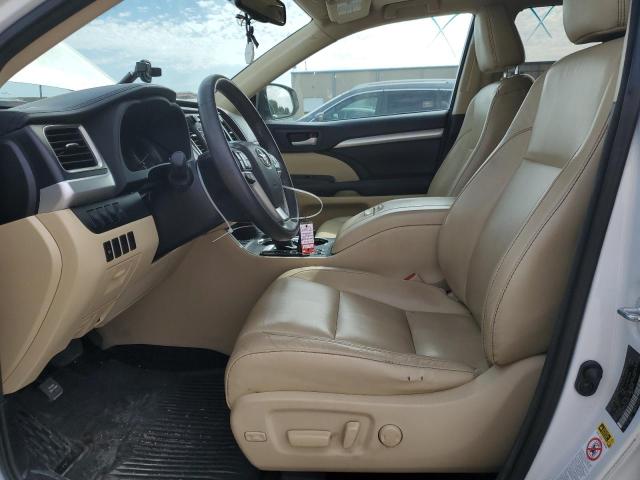5TDKKRFH8GS505327 - 2016 TOYOTA HIGHLANDER XLE WHITE photo 7