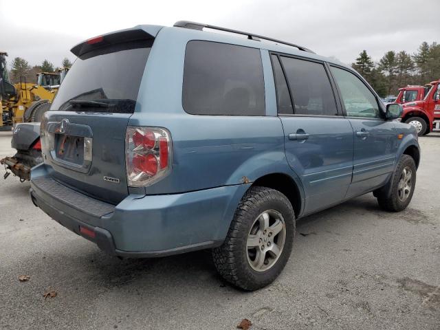 2HKYF18457H524448 - 2007 HONDA PILOT EX BLUE photo 3