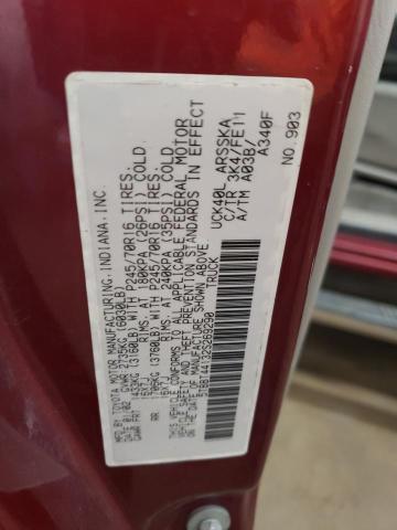 5TBBT44132S269290 - 2002 TOYOTA TUNDRA ACCESS CAB ბურგუნდია ფოტო 13