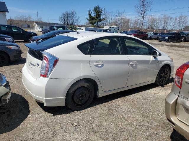 JTDKN3DU4D5611540 - 2013 TOYOTA PRIUS WHITE photo 3