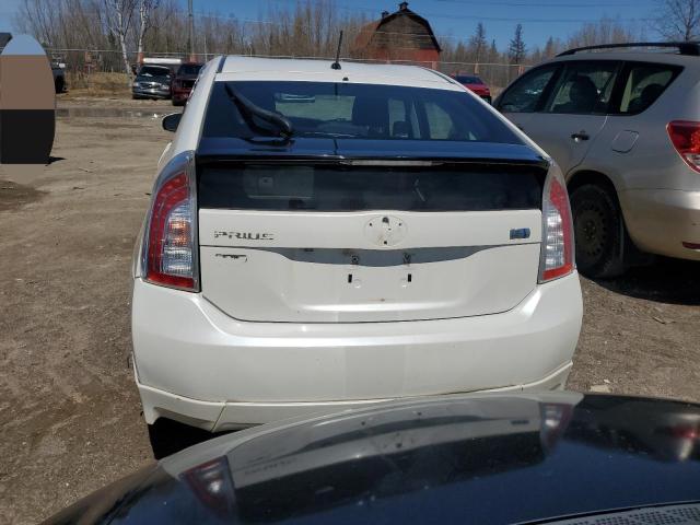 JTDKN3DU4D5611540 - 2013 TOYOTA PRIUS WHITE photo 6