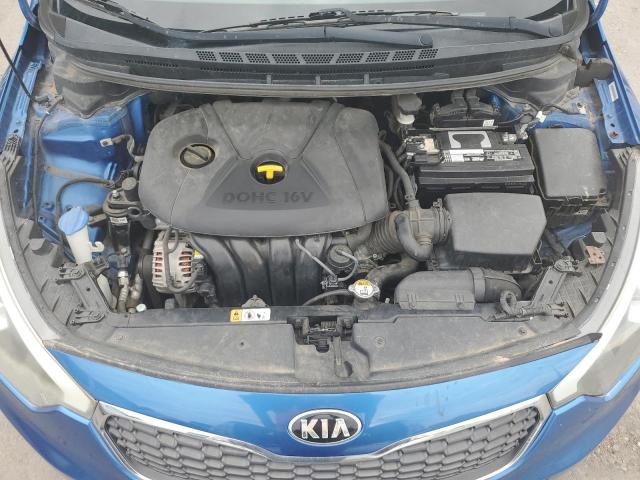 KNAFX4A65F5345677 - 2015 KIA FORTE LX BLUE photo 11