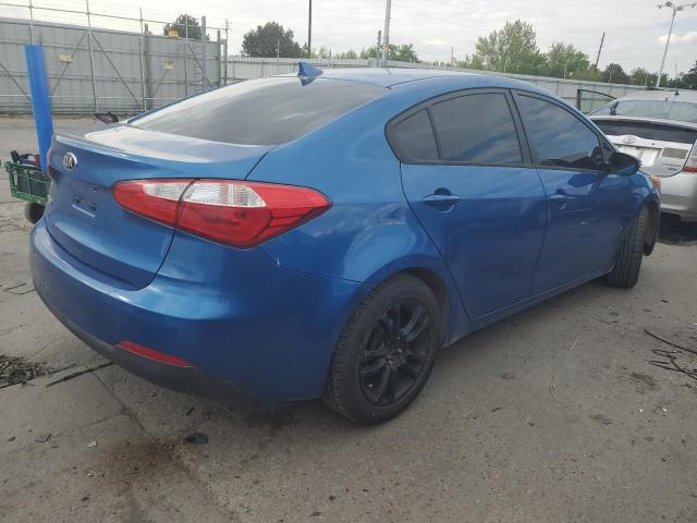 KNAFX4A65F5345677 - 2015 KIA FORTE LX BLUE photo 3