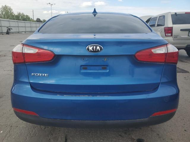 KNAFX4A65F5345677 - 2015 KIA FORTE LX BLUE photo 6