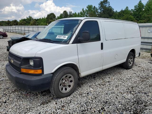 1GCSGAFX6C1144293 - 2012 CHEVROLET EXPRESS G1 BLACK photo 1