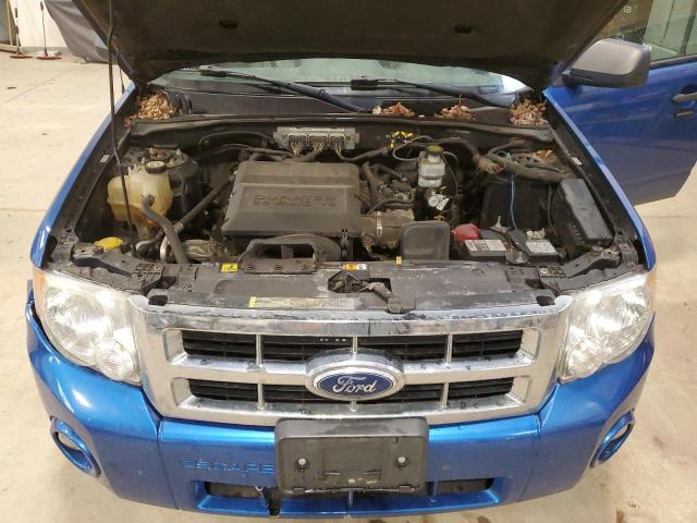 1FMCU0DG1BKA23041 - 2011 FORD ESCAPE XLT BLUE photo 12