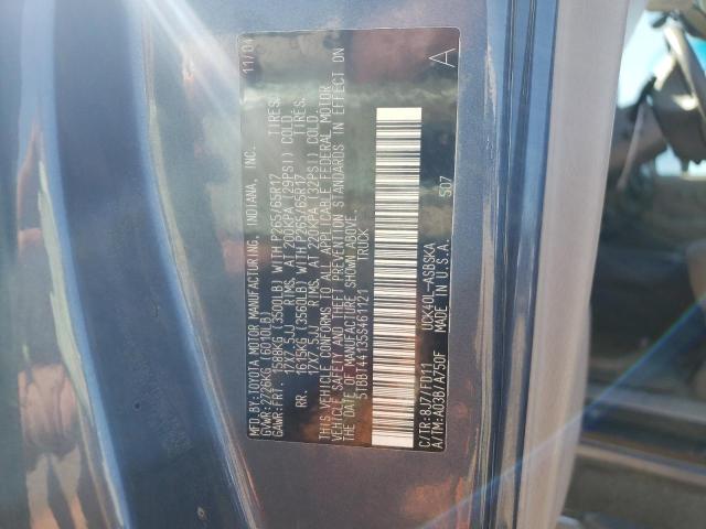 5TBBT44135S461121 - 2005 TOYOTA TUNDRA ACCESS CAB SR5 BLUE photo 10