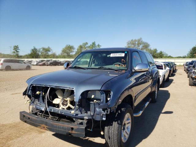 5TBBT44135S461121 - 2005 TOYOTA TUNDRA ACCESS CAB SR5 BLUE photo 2