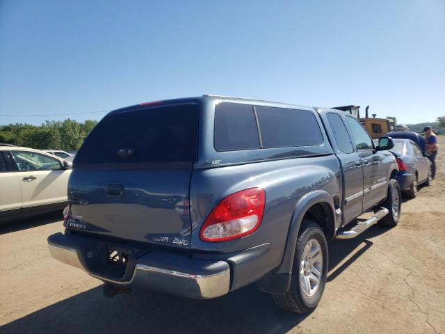 5TBBT44135S461121 - 2005 TOYOTA TUNDRA ACCESS CAB SR5 BLUE photo 4
