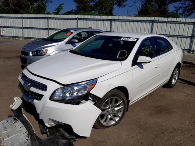 1G11C5SA0DF135361 - 2013 CHEVROLET MALIBU 1LT WHITE photo 2