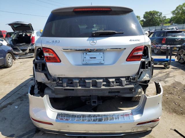 4JGDA5HB9EA307309 - 2014 MERCEDES-BENZ ML 350 4MATIC SILVER photo 6
