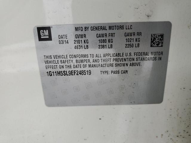 1G11H5SL9EF248519 - 2014 CHEVROLET MALIBU LTZ 白色 照片 13