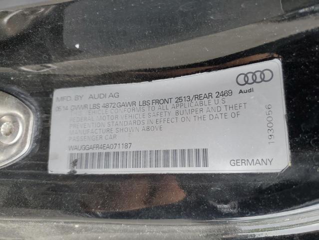 WAUGGAFR4EA071187 - 2014 AUDI S5 PREMIUM PLUS 黑色 照片 13