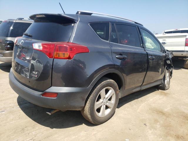 JTMWFREV1DD009256 - 2013 TOYOTA RAV4 XLE GRAY photo 3