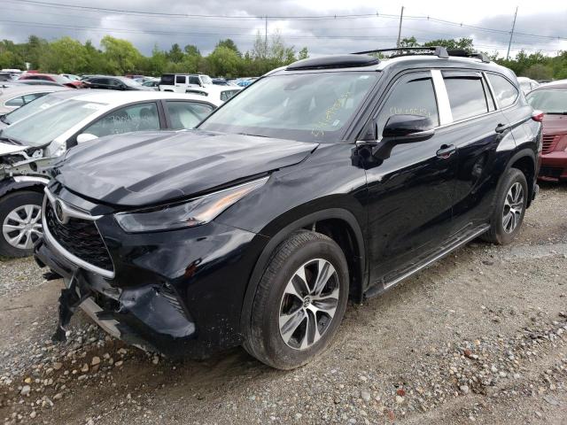 5TDGZRBHXNS183150 - 2022 TOYOTA HIGHLANDER XLE Սև լուսանկար 1
