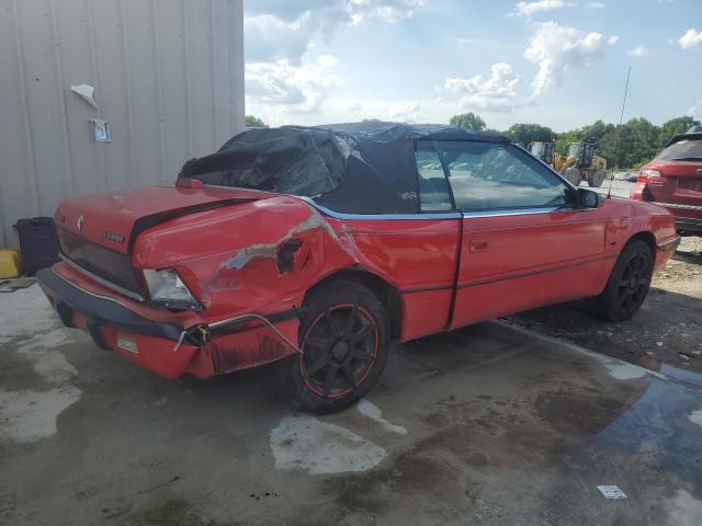 1C3XJ4535MG146711 - 1991 CHRYSLER LEBARON RED photo 3