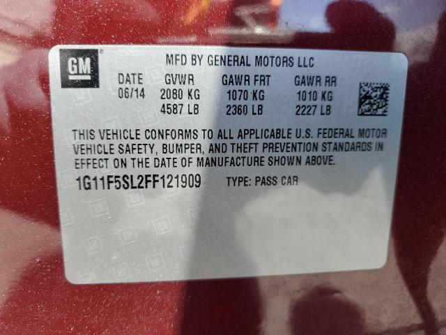 1G11F5SL2FF121909 - 2015 CHEVROLET MALIBU LTZ BURGUNDY photo 13