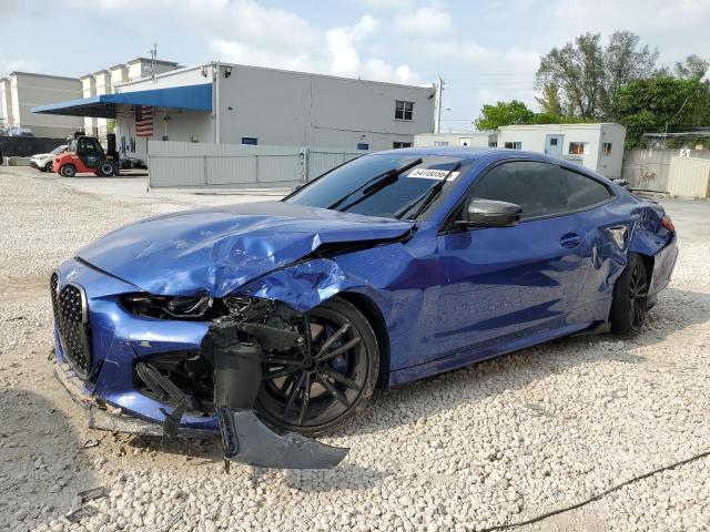 WBA13AR00MCG93841 - 2021 BMW M440XI BLUE photo 1