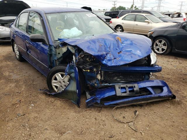1HGES16344L024444 - 2004 HONDA CIVIC DX VP أزرق صورة 1